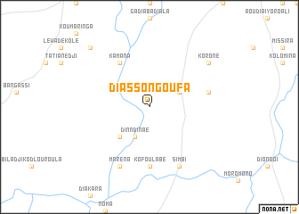 map of Diassongoufa