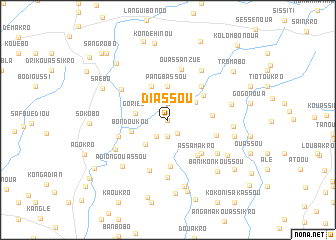 map of Diassou