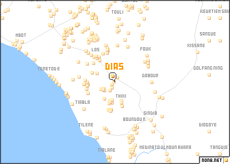map of Dʼias