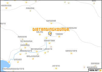 map of Diatandingkounda