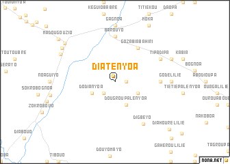 map of Diatényoa