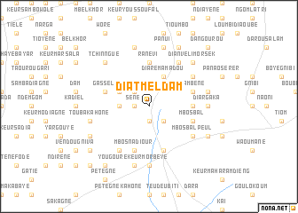 map of Diatmel Dam