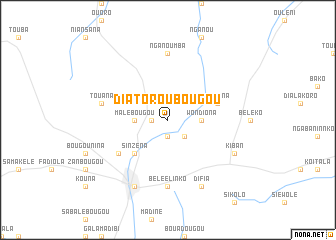 map of Diatoroubougou