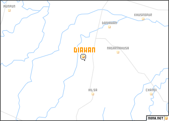 map of Diāwān