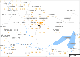 map of Díaz