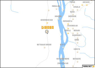 map of Dibaba