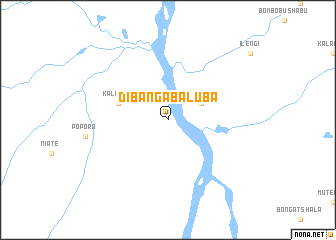map of Dibanga-Baluba