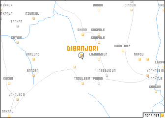 map of Dibanjori