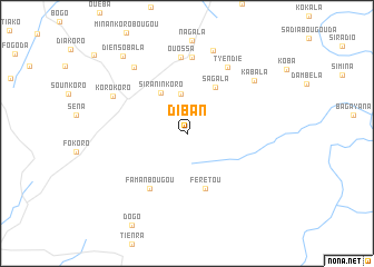 map of Diban