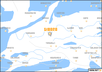 map of Dibara