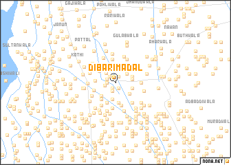 map of Dibāri Mādal