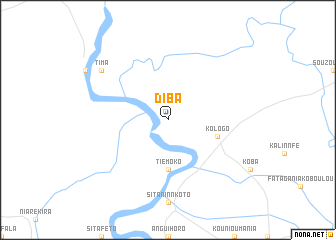 map of Diba