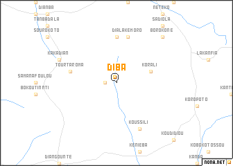 map of Diba