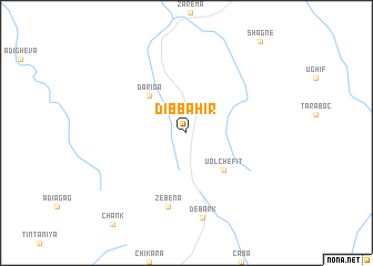 map of Dib Bahir