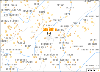 map of Dibbîne