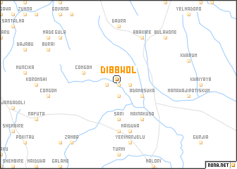 map of Dibbwol