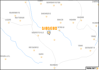 map of Dibdebo