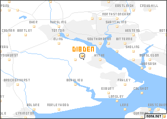 map of Dibden