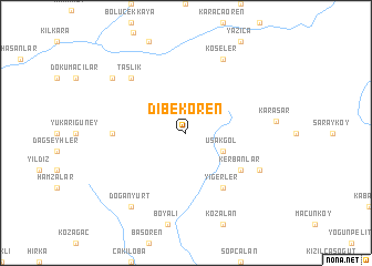 map of Dıbekören