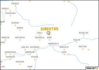 map of Dibektaş