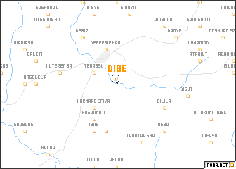 map of Dībē