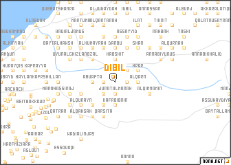 map of Dib‘il