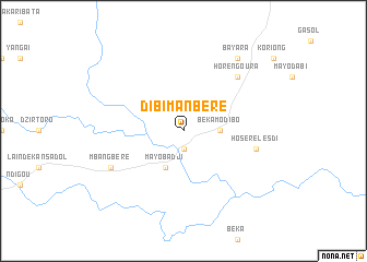 map of Dibi Manbéré