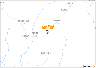 map of Diboké