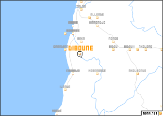 map of Dibouné