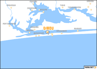 map of Dibou