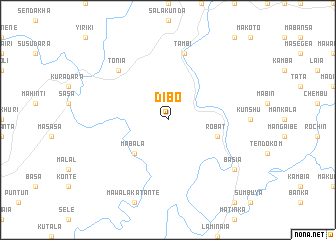 map of Dibo