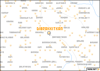 map of Dībrak Kitkān