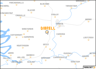 map of Dibrell