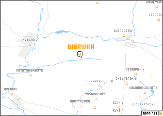 map of Dibrivka