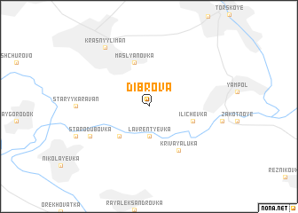 map of Dibrova