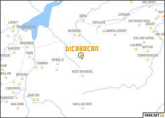 map of Dicabacan