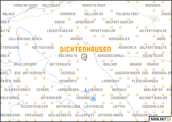 map of Dichtenhausen