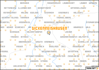 map of Dickenreishausen