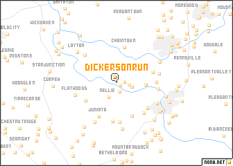 map of Dickerson Run
