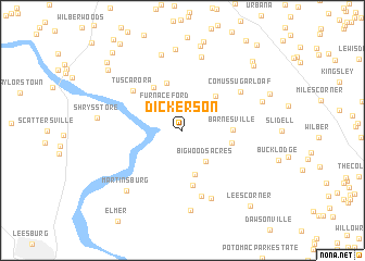map of Dickerson