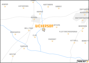 map of Dickerson