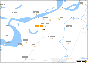 map of Dickerson