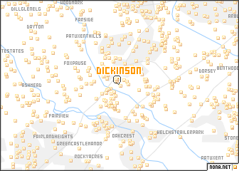 map of Dickinson