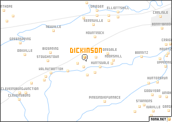 map of Dickinson