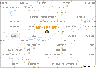 map of Dickleburgh