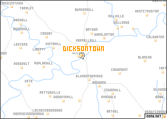 map of Dickson Town