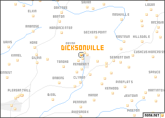 map of Dicksonville