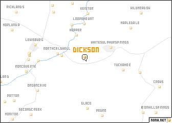 map of Dickson