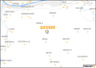 map of Dickson