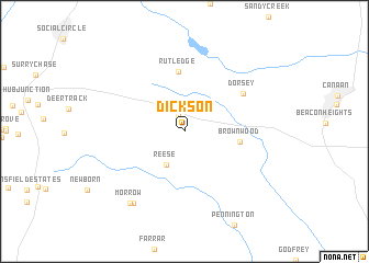 map of Dickson